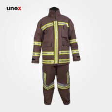 لباس عملیاتی آتش نشانی رنگ خاکی